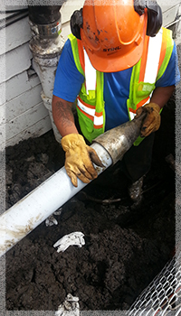 sewer pipe replacement